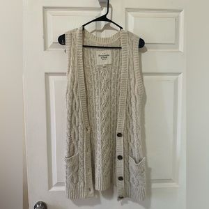 Small vintage Abercrombie and fitch wool/alpaca vest/cardigan